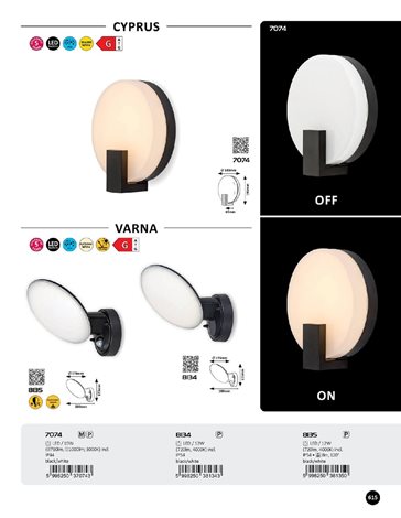 8134 LED Venkovní nástěnné svítidlo LED/12W/230V IP54 5