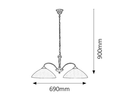 8177 svítidlo závěsné 2x60W E27 2