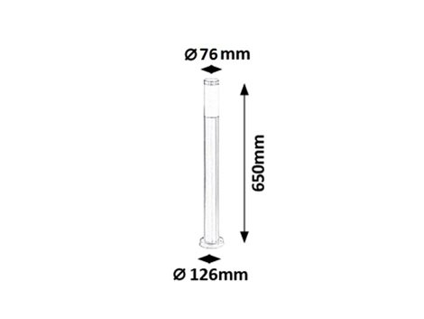 8264 Venkovní svítidlo INOX TORCH E27 1x60W, IP44 2