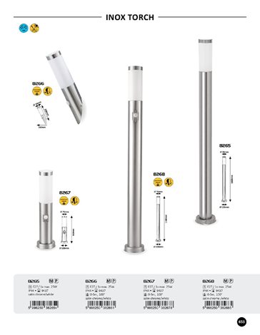 8265 Venkovní stojací lampa 1xE27/25W IP44 4