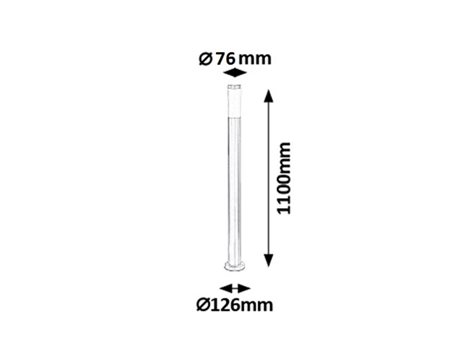 8268 Venkovní lampa INOX TORCH E27 IP44 3