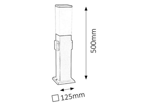8339 Svítidlo venkovní stojací E27 60W IP44 2