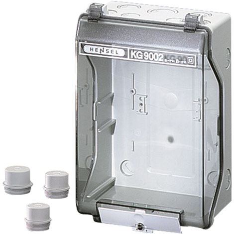 KG 9002 Rozvodnice s průhlednými otevíracími dvířky IP55/65. Rozměry 168x253x115mm  1