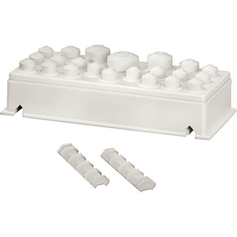 FP FG 222 Příruba s vývodkami pro stěnu velikosti 2  17x 6-13mm, 2x 9-17mm, 2x 8-23mm, 1x  1
