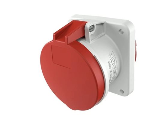 MN-1252A Zásuvka vestavná 63A 5P 400V IP44 6h přímá Mennekes 1252