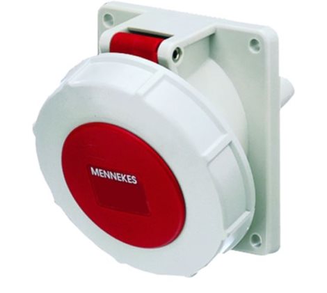 MN-1485 Zásuvka vestavná 16A 5P 400V IP67 6h šikmá Mennekes 1485