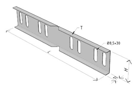 Spojka pevná-tvarovací žlabu LINEAR SPTL-50