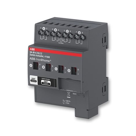 SA-M-4.16 Člen akční spínací 4násobný, řadový (ABB-free@home®)