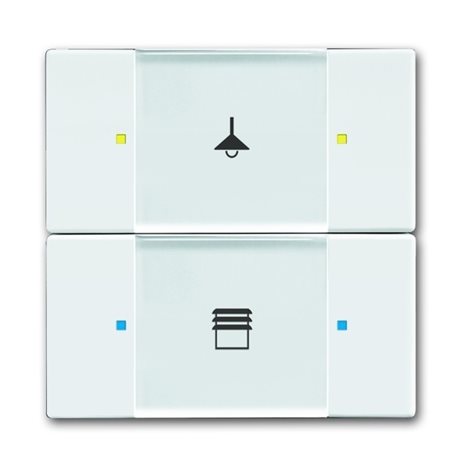 2CKA006116A0209 Prvek ovládací 2- / 4násobný; studio bílá; 6126/02-84-500