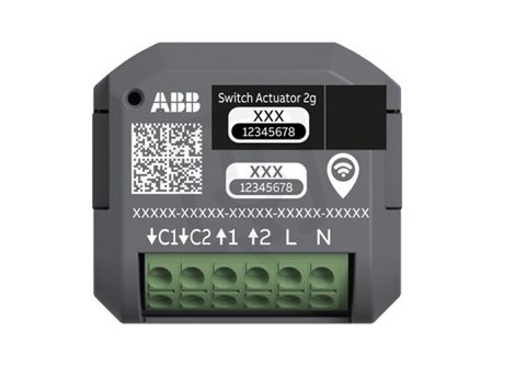 2CKA006710A0057 Aktor spínací ABB-free@home WL, 2násobný, zapuštěný