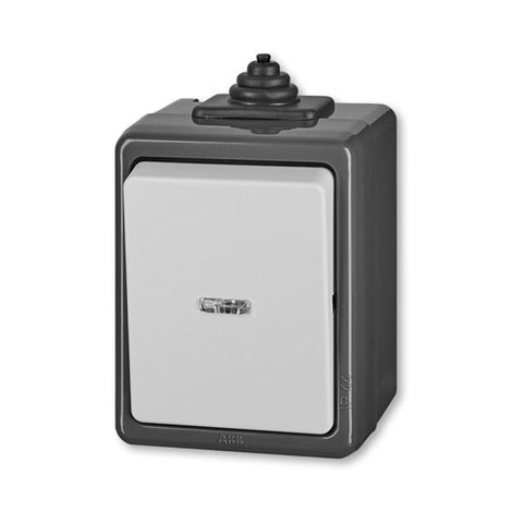 3553-25922 S Přepínač střídavý s čirým průzorem, se svorkou N, IP 44