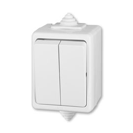 3553-52929 B Přepínač střídavý dvojitý, řazení 6+6, IP44