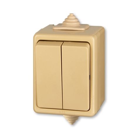 3553-52929 D Přepínač střídavý dvojitý, řazení 6+6, IP44