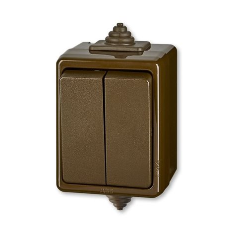 3553-52929 H Přepínač střídavý dvojitý, řazení 6+6, IP44