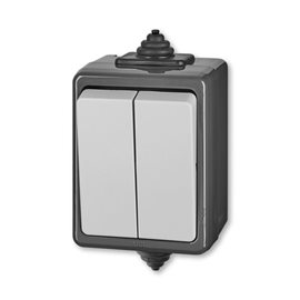 3553-52929 S Přepínač střídavý dvojitý, řazení 6+6, IP44