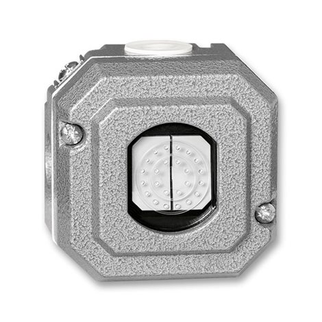 3558N-C52850 Přepínač dvojitý střídavý, řazení 6+6, Al, IP55, IK09