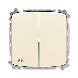 3559A-A52940 C Přepínač dvojitý střídavý, s krytem, řazení 6+6, IP44, bezšroubové svorky; 
