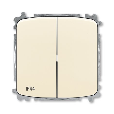 3559A-A52940 C Přepínač dvojitý střídavý, s krytem, řazení 6+6, IP44, bezšroubové svorky; 