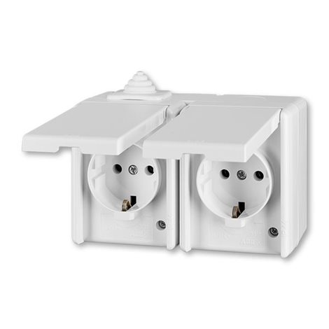 5518-3029 B Zásuvka dvojnásobná Schuko IP44