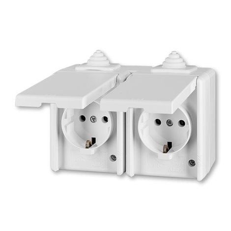 5518-3069 B Zásuvka dvojnásobná Schuko IP44