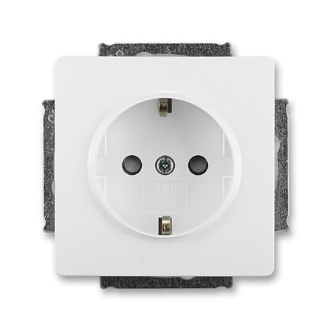 5518G-A03459 B1 Zásuvka jednonásobná s ochrannými kontakty (schuko), s clonkami