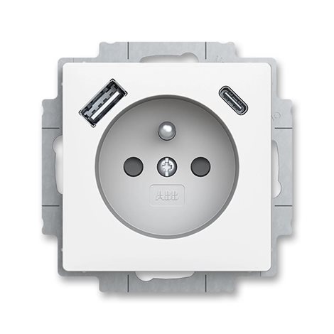 5569T-A32357 240 Zásuvka s kolíkem, s USB A+C nabijením