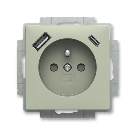 5569T-A32357 243 Zásuvka s kolíkem, s USB A+C nabijením