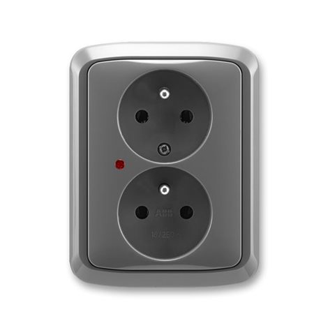 5592A-A2349 S2 Zásuvka dvojn.ochr.x přepj