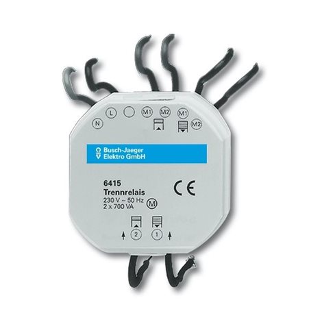 6410-0-0302 Relé rozdělovací Busch-Jalousiecontrol (typ 6415)