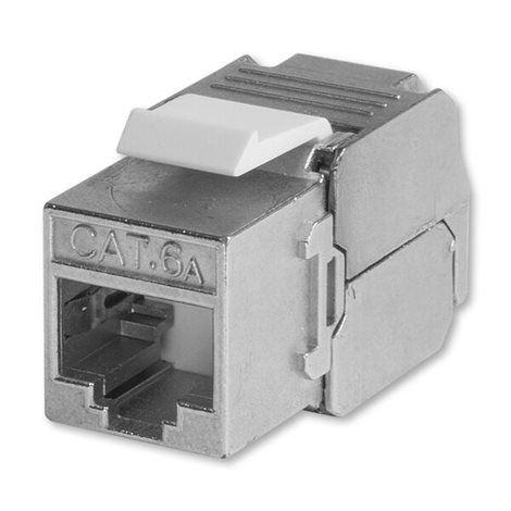 RJ45C6AS Přístroj zásuvky datové stíněné Modular Jack RJ 45-8 Cat. 6AS