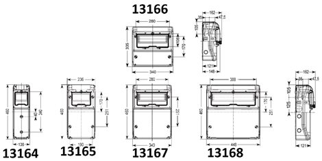 1316503 zásuvková skříň 2x 230V + 1x 5/16A chránič 2