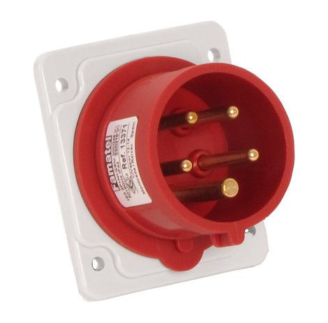 Přívodka vestavná 13371 IP44/400V/16A/5P 6h, přímá - SpeedPRO