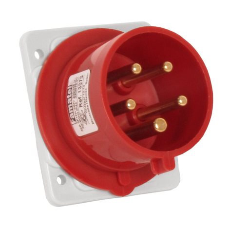 Přívodka vestavná 13373 IP44/400V/32A/5P 6h, přímá - SpeedPRO