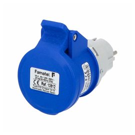 Adaptér 13912 IP40/230V/16A - domovní vidlice / CEE zásuvka