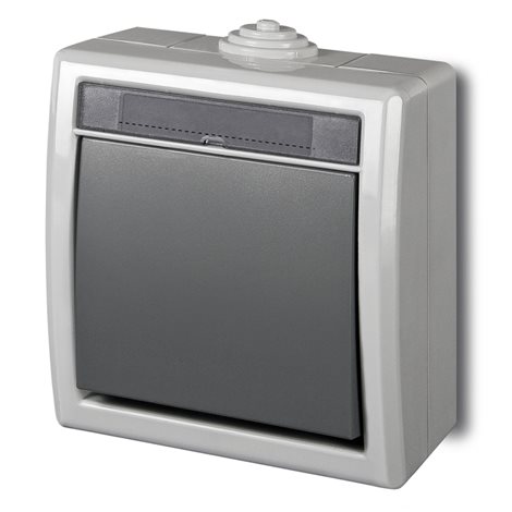 ATLAS IP55 Přepínač střídavý č.6, šedý