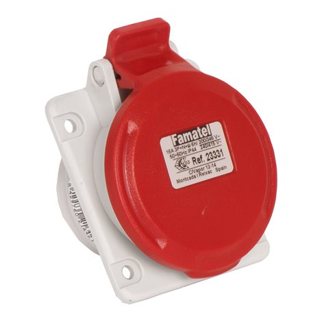 Zásuvka vestavná 23331 IP44/400V/16A/5P 6h, šikmá 10° - SpeedPRO