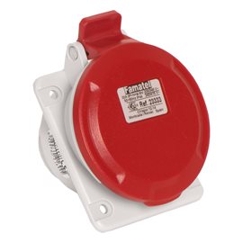 Zásuvka vestavná 23333 IP44/400V/32A/5P 6h, šikmá 10° - SpeedPRO