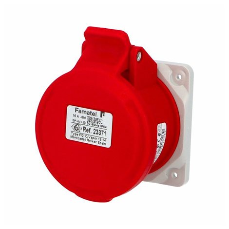 Zásuvka vestavná 23371 IP44/400V/16A/5P 6h, přímá - SpeedPRO
