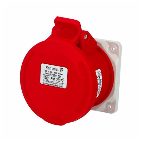 Zásuvka vestavná 23372 IP44/400V/32A/4P 6h, přímá - SpeedPRO