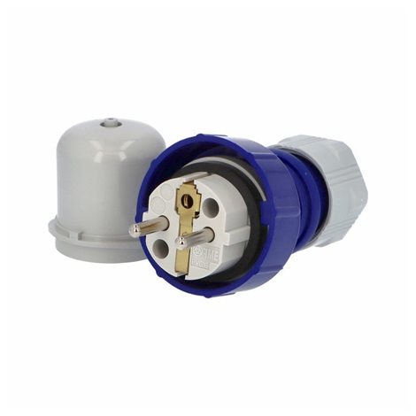 Vidlice 23960 IP67/230V/16A - domovní, modro-šedá