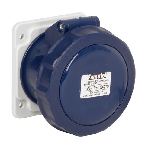 Zásuvka vestavná 24273 IP67/230V/32A/3P 6h, přímá - SpeedPRO
