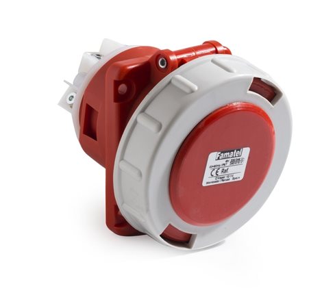 Zásuvka vestavná 24334 IP67/400V/63A/4P 6h, šikmá 10° - SpeedPRO 2