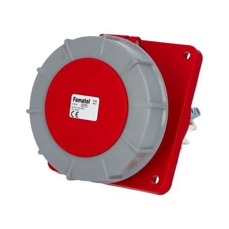 Zásuvka vestavná 24338 IP67/400V/125A/5P 6h, šikmá 10°