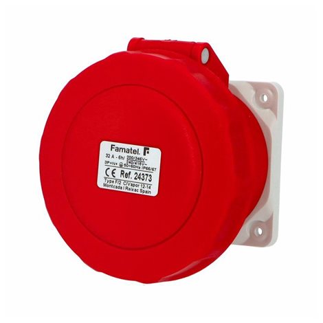 Zásuvka vestavná 24373 IP67/400V/32A/5P 6h, přímá - SpeedPRO