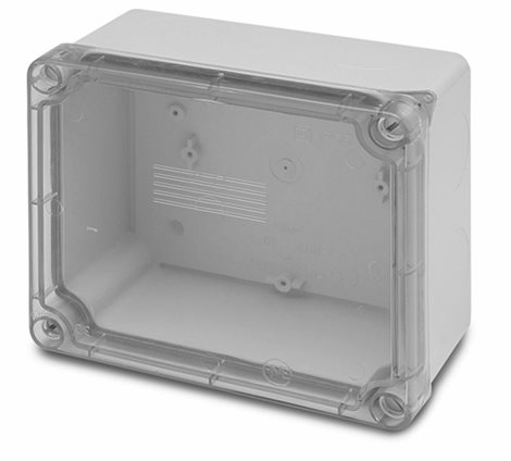 Krabice AcquaBOX 3043 IP55 170x140x90mm průhledné víko, hladké boky 1