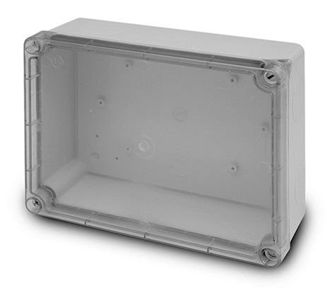 Krabice AcquaBOX 3044 IP55 235x182x95mm průhledné víko, hladké boky 1