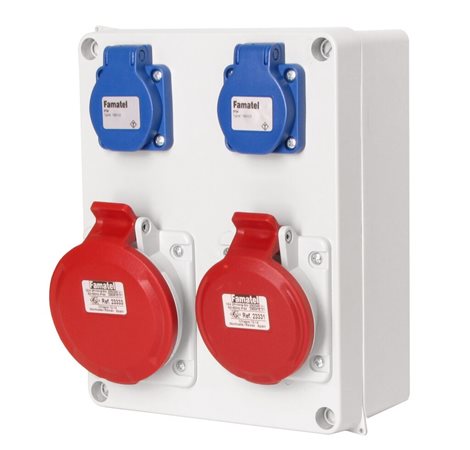 Krabice 30708 IP44 2x230V, 2x32/5
