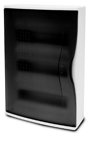 Rozvodnice NUOVA 3636 IP40, 36mod., na omítku, průhl. dveře, 460x310x110mm