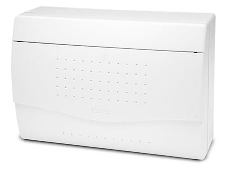 Rozvodnice NUOVA 3812 IP40, 12-14mod., na omítku, neprůhl. dveře, 195x284x100mm