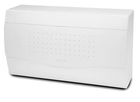Rozvodnice NUOVA 3818 IP40, 17,5mod., na omítku, neprůhl. dveře, 195x350x100mm